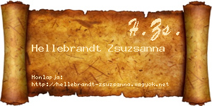 Hellebrandt Zsuzsanna névjegykártya