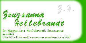 zsuzsanna hellebrandt business card